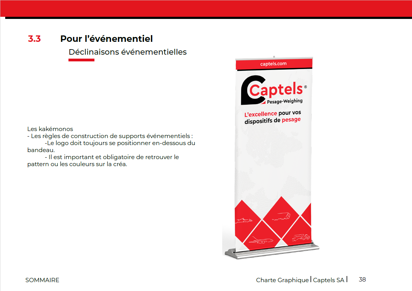 KAKEMONO CHARTE GRAPHIQUE CAPTELS
