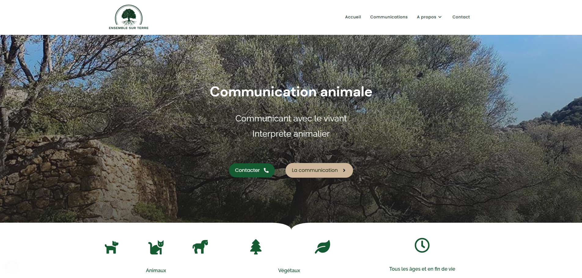 ensemble sur terre nouveau design de site internet