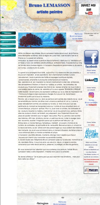 Ancien site, version mobile